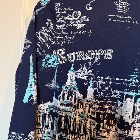 Allison Dailey V Neck, Cotton? Fabric.  Great Condition. - Picture 6 of 6